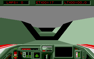 Powerdrome (Atari ST) screenshot: Starting row of track 2