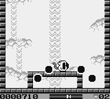 Spanky's Quest (Game Boy) screenshot: The ball explodes