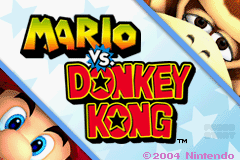 Mario vs. Donkey Kong (Game Boy Advance) screenshot: Title Screen
