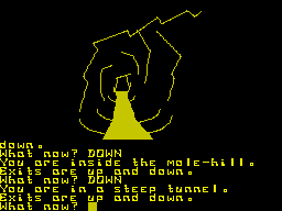 Return to Eden (ZX Spectrum) screenshot: Going underground