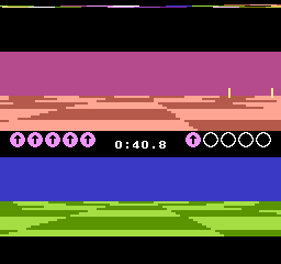 Ballblazer (NES) screenshot: Made a goal from afar