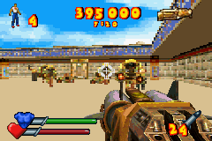 Serious Sam (Game Boy Advance) screenshot: Don't think they'll skimp on the crowds just because it's Game Boy Advance.