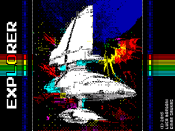 EXPLORER (ZX Spectrum) screenshot: Loading screen
