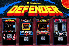 <small>Midway's Greatest Arcade Hits (Game Boy Advance) screenshot:</small><br> Choose your game from the arcade cabinet replicas