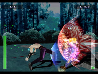 Evil Zone (PlayStation) screenshot: Erel shield