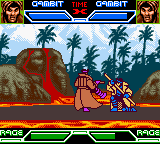 X-Men: Mutant Academy (Game Boy Color) screenshot: Gambit mirror match