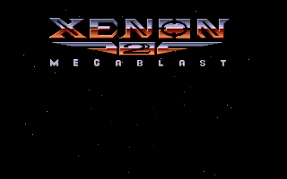 Xenon 2: Megablast (Amiga) screenshot: The title screen.
