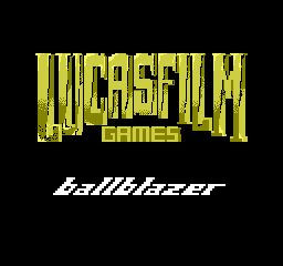 Ballblazer (NES) screenshot: The familiar Lucas logo