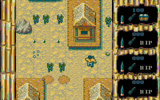 Leatherneck (Atari ST) screenshot: But only one remains