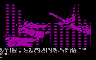 Amazon (DOS) screenshot: Night goggles.