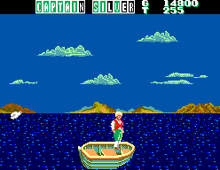 Captain Silver (SEGA Master System) screenshot: Night Time...