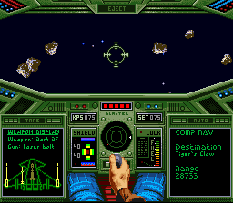 Wing Commander (SNES) screenshot: Asteroids