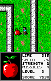 Gauntlet: The Third Encounter (Lynx) screenshot: It's a delicius apple, I must eat it