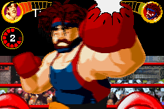 Boxing Fever (Game Boy Advance) screenshot: This is why they call him The Hammer.