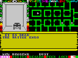 Swords & Sorcery (ZX Spectrum) screenshot: It's a treasure chest