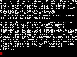 Jack the Ripper (ZX Spectrum) screenshot: Remember the detail
