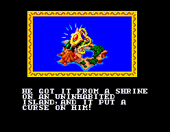 Deep Duck Trouble starring Donald Duck (SEGA Master System) screenshot: The pendant is the cause of all this trouble