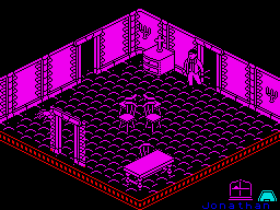 Nosferatu the Vampyre (ZX Spectrum) screenshot: Get the cross