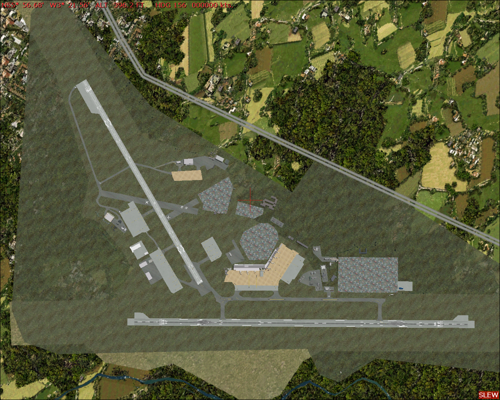 GB Airports (Windows) screenshot: Edinburgh - Top-down overview