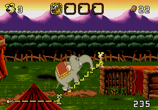 Marsupilami (Genesis) screenshot: The first obstacle is simple
