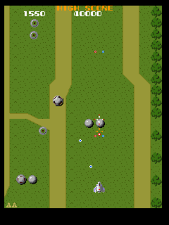 Xevious 3D/G+ (PlayStation) screenshot: Roads