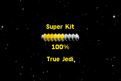 LEGO Star Wars II: The Original Trilogy (Game Boy Advance) screenshot: This is done by getting a lot of studs, and not making an habit from dying