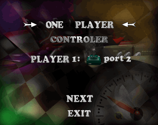 Desert Racing of BarDos (Amiga) screenshot: Controler setup