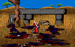 Moonstone: A Hard Days Knight (Amiga) screenshot: Bloodbath