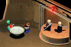 LEGO Star Wars II: The Original Trilogy (Game Boy Advance) screenshot: Han shot first. In fact, he was the only one shooting.