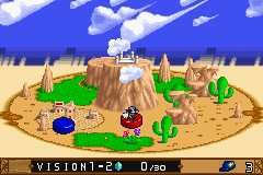 Klonoa: Empire of Dreams (Game Boy Advance) screenshot: Map within a world