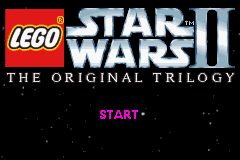 LEGO Star Wars II: The Original Trilogy (Game Boy Advance) screenshot: Title screen