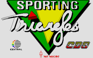 Sporting Triangles (Atari ST) screenshot: Title screen