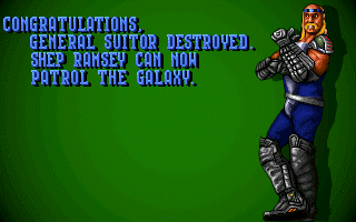 Suburban Commando (DOS) screenshot: My hero!