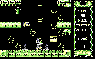 Monstrum (Commodore 64) screenshot: Rotating spikes
