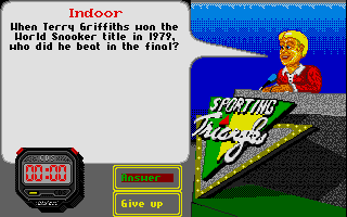 Sporting Triangles (Atari ST) screenshot: Do you know the answer? 2 points if you do