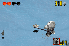 LEGO Star Wars II: The Original Trilogy (Game Boy Advance) screenshot: A mission that was a classic on the SNES game returns for the delight of fans