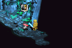 LEGO Star Wars II: The Original Trilogy (Game Boy Advance) screenshot: Luke visiting the swamp