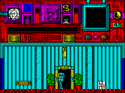 Thunderbirds (ZX Spectrum) screenshot: Using the lift