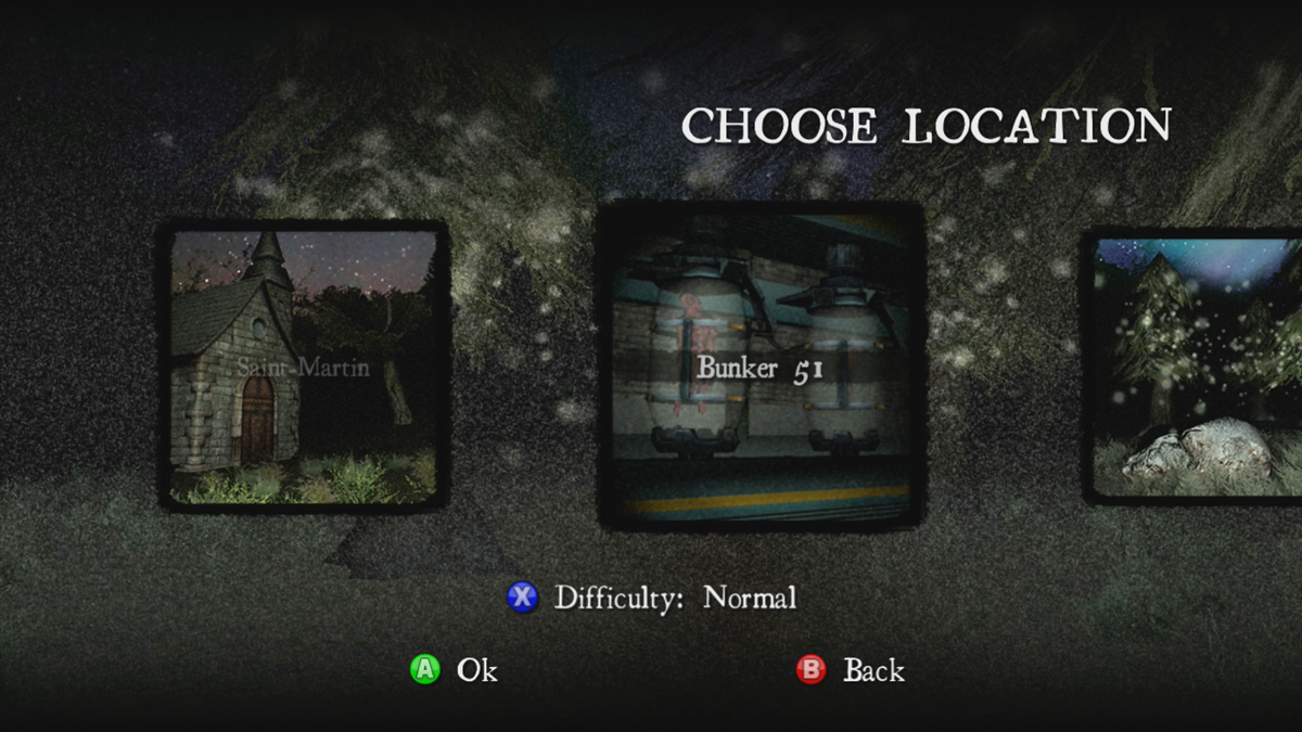 White Noise Online (Xbox 360) screenshot: Choosing a location (Trial version)