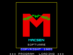 Countdown (ZX Spectrum) screenshot: Loading screen