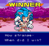 SNK vs. Capcom: The Match of the Millennium (Neo Geo Pocket Color) screenshot: Victory screen.