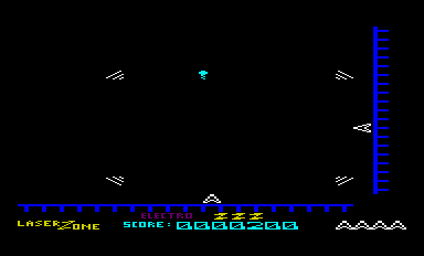 Laser Zone (VIC-20) screenshot: The explosions are quite unique