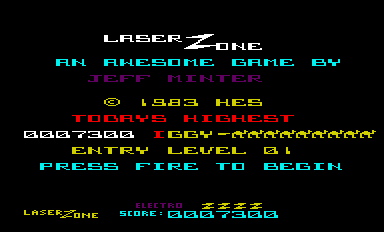 Laser Zone (VIC-20) screenshot: Look at all the camels