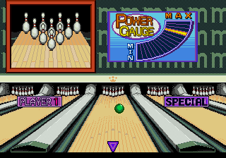 Championship Bowling (Genesis) screenshot: Bowling
