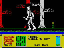 Dark Sceptre (ZX Spectrum) screenshot: Thanes were crowns