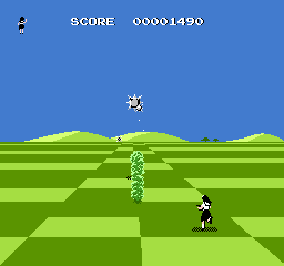 Attack Animal Gakuen (NES) screenshot: Running on the ground