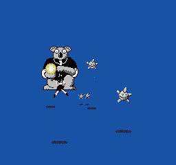 Attack Animal Gakuen (NES) screenshot: Stage 1 boss