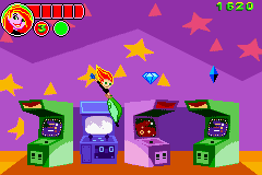 Disney's Kim Possible: Revenge of Monkey Fist (Game Boy Advance) screenshot: Arcade games of assorted sizes and colors