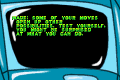 Disney's Kim Possible: Revenge of Monkey Fist (Game Boy Advance) screenshot: Wade will often chime in with some hints