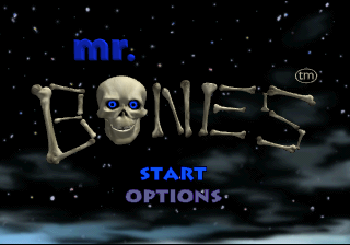 Mr. Bones (SEGA Saturn) screenshot: The title screen.